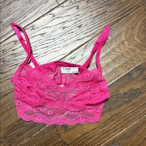 Tempted Pink Lace Bralette